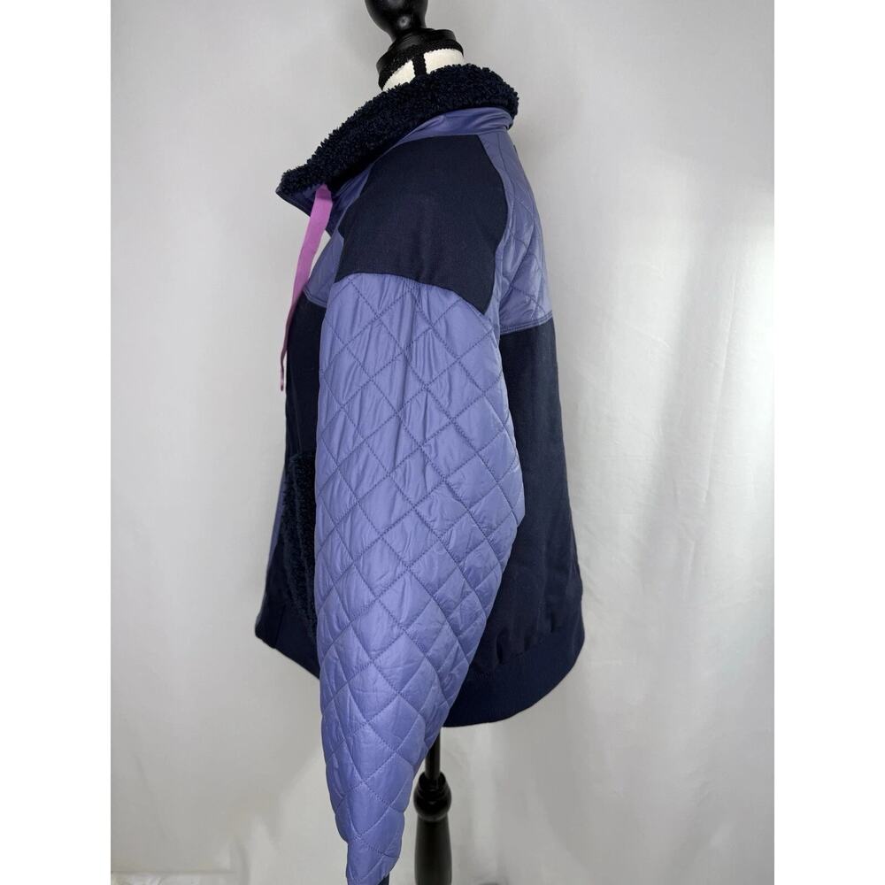 Bass Outdoor Women's Quilted-Trim Zip Bomber Jacket - Heron Multi Large NEW B47 - Picture 5 of 8